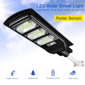 LED Solar Street Light with Pole with Remote Control IP65 Waterproof for Garden - Picture 1 of 20