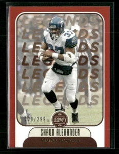 2021 Legacy Legends Reds #130 Shaun Alexander Seahawks /299 - Picture 1 of 2