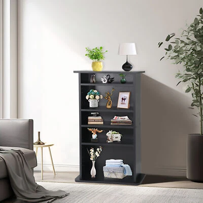 Gabinete de Almacenamiento Multimedia DVD Estante para Libros Organizador Soporte Audio Media Torre Foto 1 de 4