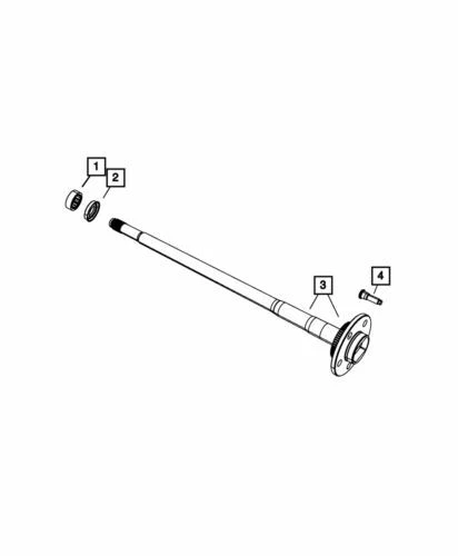 Buje de rueda trasero izquierdo genuino Mopar 2002-2011 Dodge Ram 1500 6036659AA Foto 1 de 4