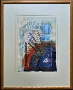 Sonata II - By Rory J. Browne - 20thc Musician Mixed Media Abstract Painting - Picture 1 of 12