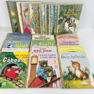 Vintage verschiedene kleine goldene Bücher - 25 Stück (gebunden) - Bild 1 von 12