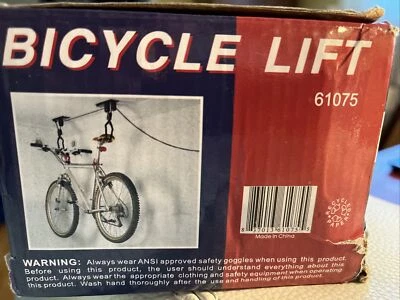 Neiko (61075) 50 LB. Capacity Bicycle Hanger Lift w/ Pulley Locking Mechanism Foto 1 de 4