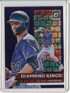 2022 Donruss Optic FOTL Kris Bryant Diamond Kings #29 Purple Pandora Prizm /99