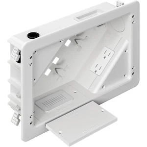 In-Wall TV Box mit Flansch für Heimkino Installation, Kabelversteck für Wand - Bild 1 von 8