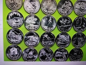 2012-2021 -S- NATIONAL PARK QUARTERS- COMPLETE BU UNC SET-46- COINS - Picture 1 of 11