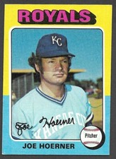 1975 TOPPS LARGE #629  Joe Hoerner  KANSAS CITY ROYALS  EX  A