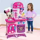 Kids Kitchen Play Set Pretend Cooking Toys Minnie Mouse Toddler Girls Gift Pink