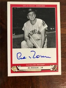 AL ROSEN - 2005 Origini - Firme - Autografo Cleveland Indians - 1953 AL MVP - Foto 1 di 1