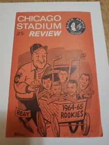 1964 CHICAGO BLACKHAWKS V DETROIT RED WINGS RARE PROGRAM HOCKEY COACH REAY RARE! - Picture 1 of 4