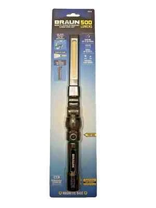 Braun Slim Bar Folding Rechargeable 500 Lumens Magnetic LED Light Work SEALED - Picture 1 of 10