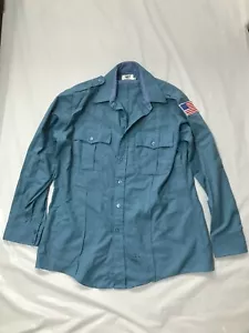 Duty Plus By Elbeco Long Sleeve Shirt USA Flag SIZE: 16,5-34 - Picture 1 of 6