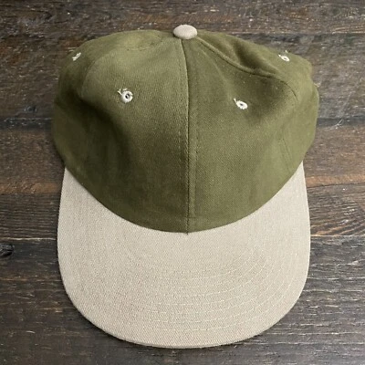 Blank Yupoong Snapback Hat Cap Olive Green / Khaki Two Tone Free Shipping! - Image 1 of 4