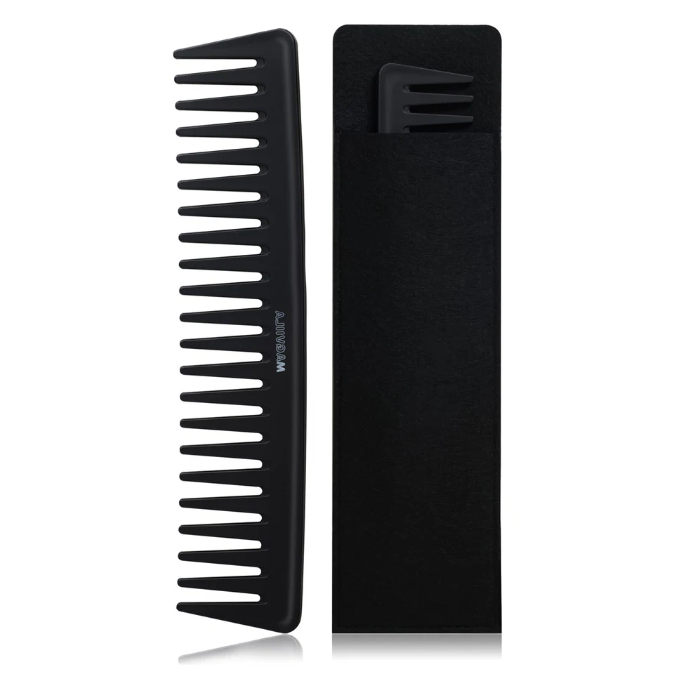 Large Wide Tooth Anti-Static & No Snag Comb  with travel bag - Image 1 of 4