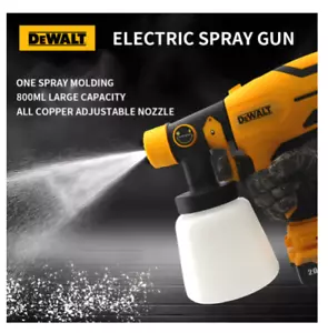 New DEWALT 18V Electric Spray Paint Gun 800ML Cordless Paint Sprayer Power Tool - Picture 1 of 7