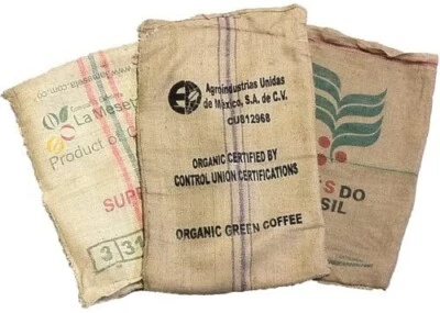 20 SACCHI JUTA TELA CAFFÈ - Brasile - Colombia - India - Africa - Vietnam - Immagine 1 di 4
