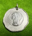 Rare Medaille Religieuse Ancienne " Sainte Vierge  " - Argent Massif