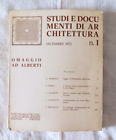 Studi e documenti di Architettura 1 Dic. 1972 - Omaggio ad Alberti - Ed. Teorema