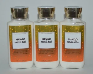 3 NEW BATH & BODY WORKS MANGO MAI TAI LOTION CREAM SHEA BUTTER VITAMIN E 8OZ - Picture 1 of 5