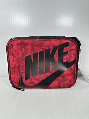 Nike изолированный жесткий подкладка ланч-бокс 4L красный черный 9A2744-H24 новый - Изображение 1 из 4