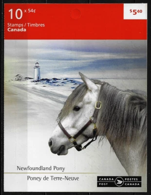 Canada Stamps — Booklet Pane of 10 — Canadian Horses #2330a (BK403) — MNH - Image 1 of 3