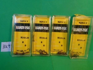  Weller Handy-Pak Ganchos Kirby Bronce, Talla 8 #K12LR, 4 paquetes, 32 Ganchos Total (Nuevo) - Imagen 1 de 7