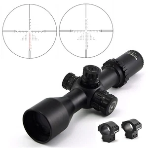 Visionking 3-12x42 FFP Rifle Scope Mil dot 30 mm Tube Shooting Low Dovetail Ring - Picture 1 of 11
