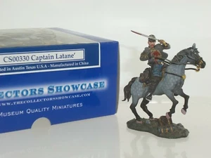 COLLECTORS SHOWCASE CS00330 DEATH OF CAPTAIN WILLIAM D LATANE MOUNTED SOLDIER - Picture 1 of 2