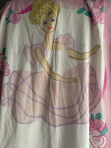 Vintage Barbie 1995 Ballerina Ballet Dance Single Quilt Cover Set - Picture 1 of 4