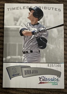 2014 Derek Jeter Donruss Classics Timeless Tributes Silver /149 - Yankees HOF! - Image 1 of 2