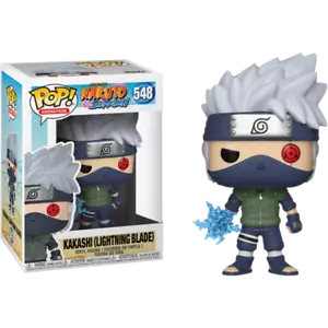 NARUTO SHIPPUDEN - Kakashi with Lightning Blade Funko Pop! VINYL + POP PROTECTOR - Picture 1 of 3