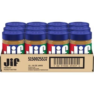 Jif Extra Crunchy Peanut Butter, 16 Ounces (Pack of 12) - Picture 1 of 4