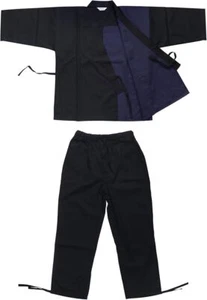Japanese Traditional Samue Workwear Bicolor Relaxing New From Japan - Picture 1 of 8