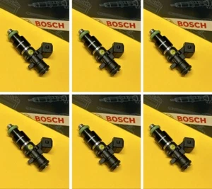 Bosch INJ-298 627cc Fuel injectors x 6 3/4 length EV1 plug 14mm E85 OK New - Bild 1 von 4