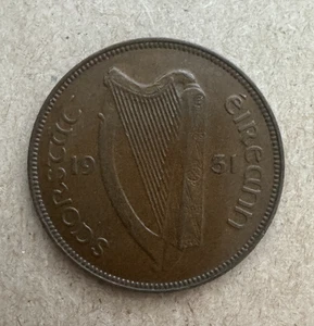 Irland, Penny, 1931, KM#3 - Bild 1 von 2