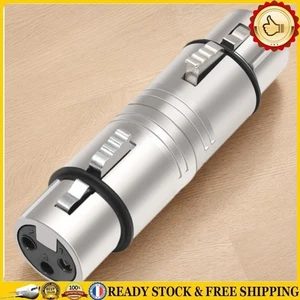 XLR Female To Female 3 Pin Connector Audio Microphone Converter Connector & - Bild 1 von 10