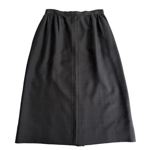 Vintage Carlisle Deadstock 100 % Seide Shantung schwarz Bleistiftrock Hongkong Gr. 10 - Bild 1 von 9