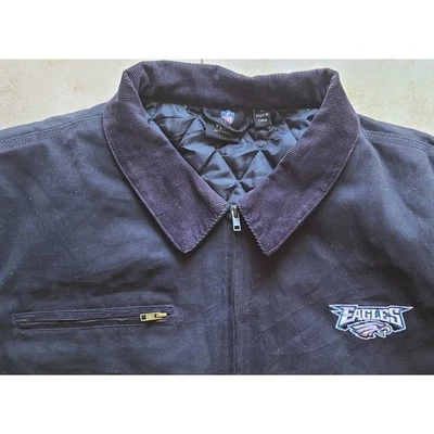 Philadelphia Eagles 2000s NFL Team CARHARTT Chaqueta Bombardero XL Negro NFL De Colección Foto 1 de 4