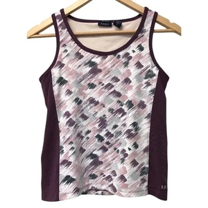 Top Izod donna canotta piccola atletica elasticizzato bianco viola grigio nero rosa - Foto 1 di 8