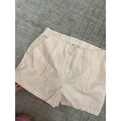 Venus Blush Pink Linen Shorts Pockets lightweight Size 14 - Image 1 of 4