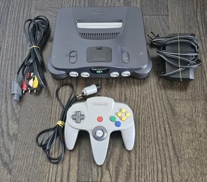 Nintendo 64 Console Bundle w/ OEM Controller and OEM Cords. Tested And Works! - Picture 1 of 17