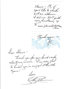 Judy Rodman ECHT SIGNIERTE Musik ist mein Leben Grußkarte + Note COA handsigniert - Bild 1 von 4