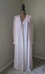Cabernet Sheer Chiffon Vintage Retro Robe Satin Fairy Size S Full Length Flowing - Picture 1 of 6