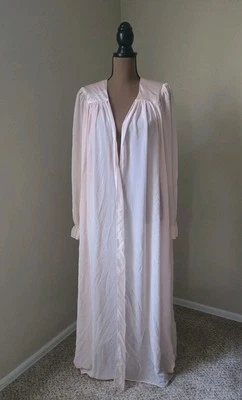 Cabernet Sheer Chiffon Vintage Retro Robe Satin Fairy Size S Full Length Flowing - Image 1 of 4