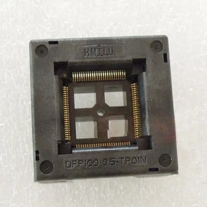 QFP100-0.5 IC Test Sockel Programmieradapter Press Down Feder OTQ-100-0.5-09 - Bild 1 von 3