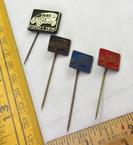 Ford Model T lot of 4 stick pins brass & other 1960s? - Picture 1 of 2