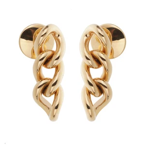 Pomellato Catene 18k Rose Gold Chain Link Drop Earrings - Picture 1 of 2