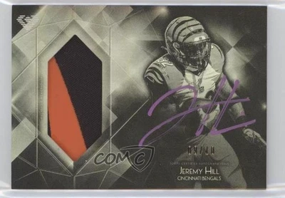 2015 Topps Diamond Auto Patch Violet Ink /10 Jeremy Hill #DAPC-JH Patch Auto - Image 1 of 2