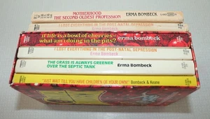 Lot of 6 Vintage Erma Bombeck Paperback Books Grass Is Always Greener + - Picture 1 of 4