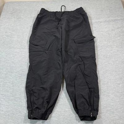 Брюки Old Navy L черные быстросохнущие грузовые нейлоновые на шнурке для походов на молнии подол для улицы - Изображение 1 из 4